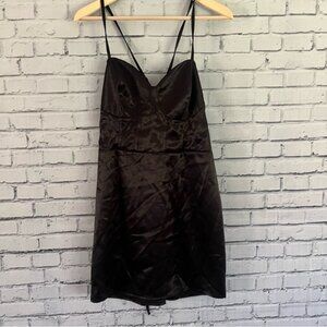 Wild Fable Black Satin Dress